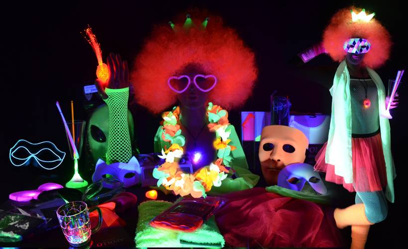 Carnaval en lichtgevende producten: een goede combinatie!