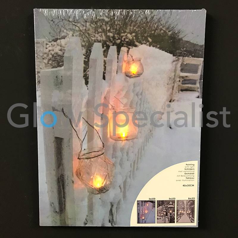 CANVAS SCHILDERIJ MET LED 40 X 30CM - 3 LED - koop je bij Glow ... CANVAS SCHILDERIJ MET LED 40 X 30CM - 3 LED - koop je bij Glow ...