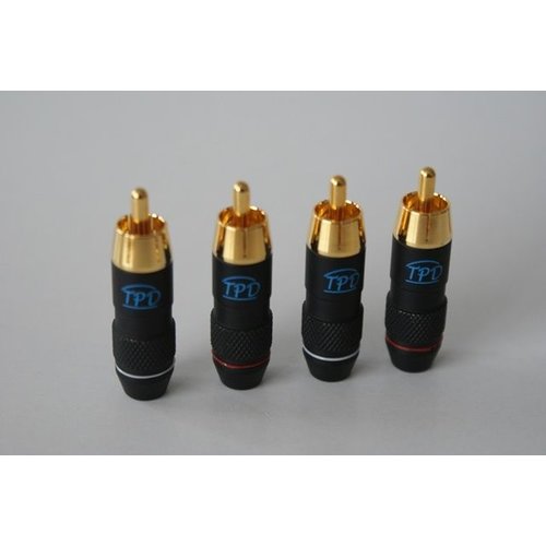 Twisted Pair Design Copper pin Cinch stekkers (4 Stuks) Twisted Pair Design Copper pin Cinch stekkers (4 Stuks)