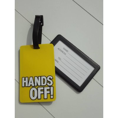 Hamams own bagagelabel HANDS OFF!