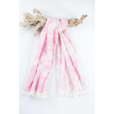 Call it Fouta! hamamdoek Kelim soft pink