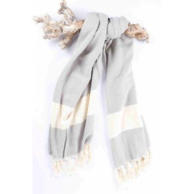 Call it Fouta! hamamdoek Herringbone gray 180x100