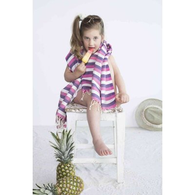 Call it Fouta! kids hamamdoek multi purple pink