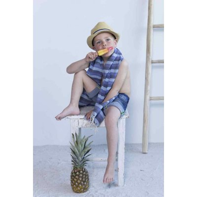 Call it Fouta! kids hamamdoek multi blue