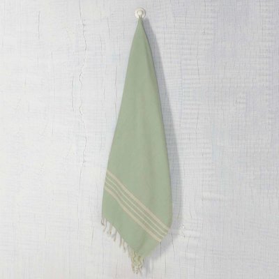 Lalay hamamdoek Krem Sultan XXL zeegroen 220x170cm
