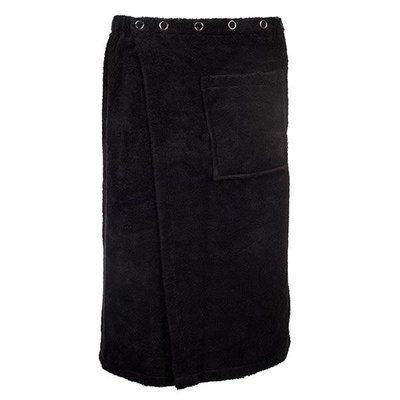 Hamams own unisex saunakilt bamboe zwart L/XL