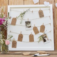 Alternatief gastenboek houten kader