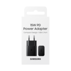 Samsung Samsung USB-C Oplader + USB-C naar USB-C Kabel, EP-T1510XBEGEU, 1M, 3A, 15W, Zwart, Blisterverpakking, 8806092709843;EP-T1510XBEGEU