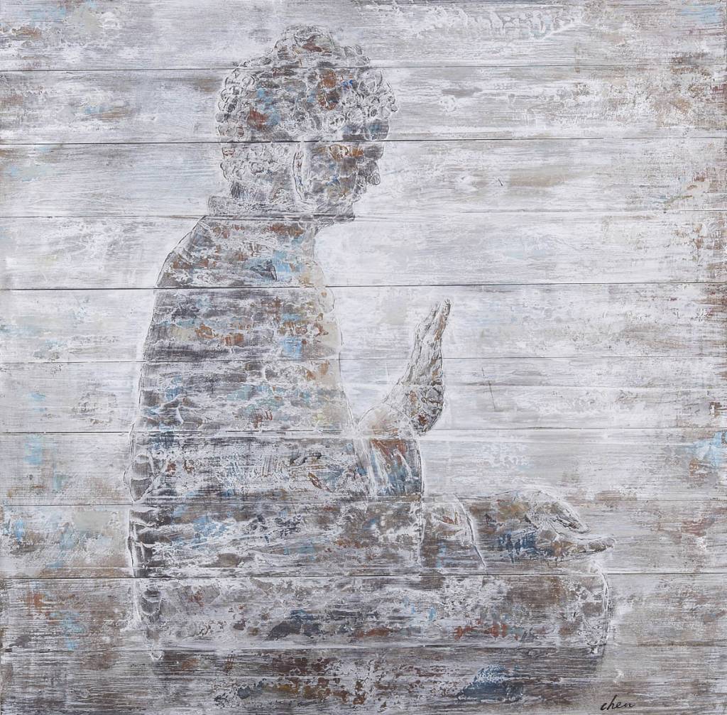 Olie op hout schilderij Boeddha 2 100x1100cm - Eliassen Home ... Olie op hout schilderij Boeddha 2 100x1100cm - Eliassen Home ...