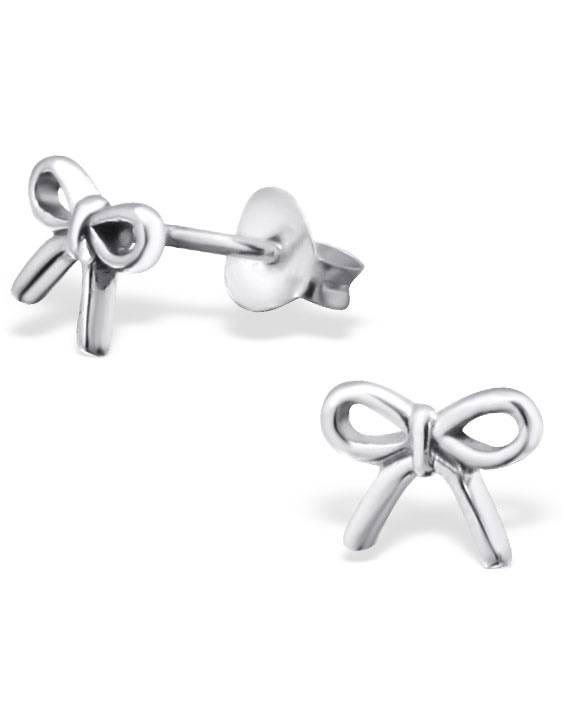 Sterling Silver Bow Ribbon Earrings Online Kaya Jewellery Uk Kaya Jewellery Sterling Silver Bow Ribbon Earrings