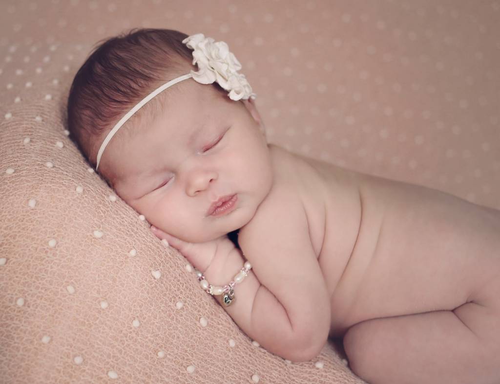 Beautiful Girls Christening Bracelet ‘Princess’ with Small Cross Charm