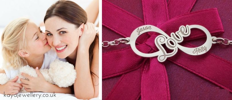 Unique silver mum bracelet for your mum