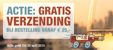 Actie - geen verzendkosten op Kleinflesjewijn.nl