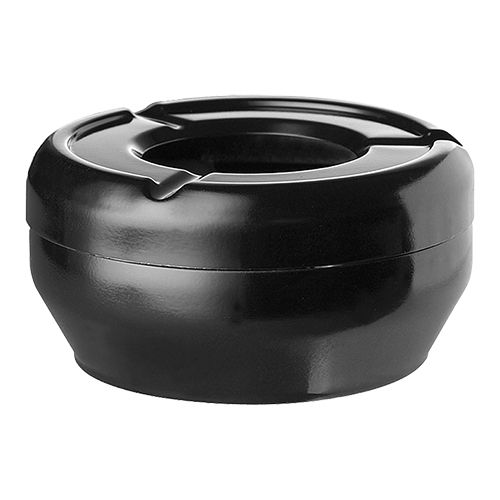 Asbak melamine zwart | 130118 - HorecaRama