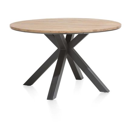 Industriële eiken ronde tafels | Robuust