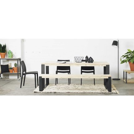 Eiken tafels | robuust uitgevoerd | massief eiken blad