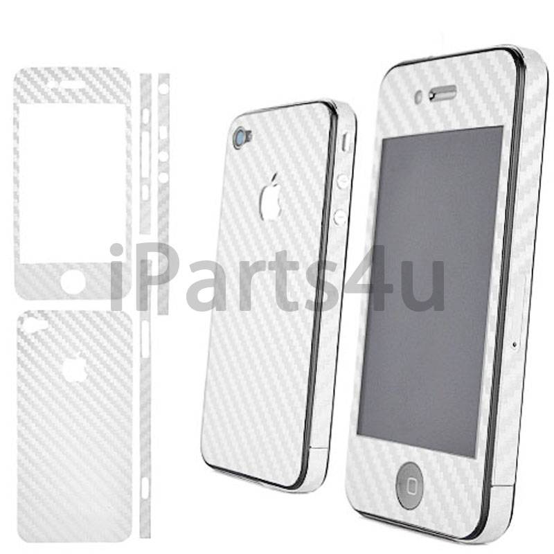 Iparts4U Carbon Skin Iphone 4S En 4 Wit iparts4u kopen in de aanbieding