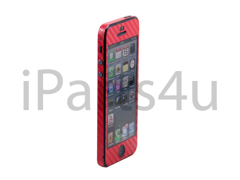 Iparts4U Carbon Skin Iphone 55S Rood iparts4u kopen in de aanbieding