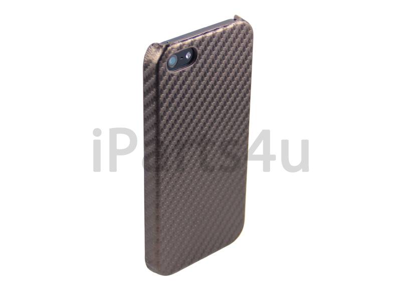 Iparts4U Iphone 55S Hoesje Carbon Hardcover Bruin iparts4u kopen in de aanbieding