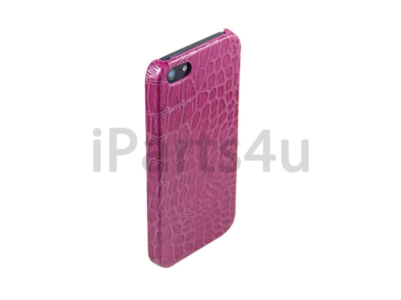 Iparts4U Krokodil Hardcover Snap Case Iphone 55S Croco Paars iparts4u kopen in de aanbieding