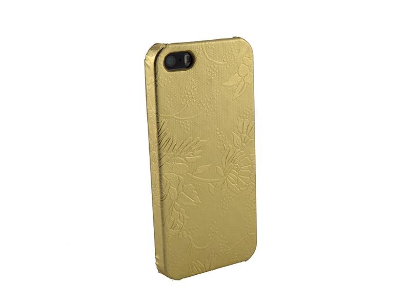 Iparts4U Hardcover Snap Case Hoesje Iphone 55S Bloemen Goud iparts4u kopen in de aanbieding