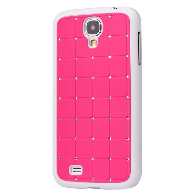 Iparts4U Samsung Galaxy S4 Hardcover Hoesje Diamant Roze iparts4u kopen in de aanbieding