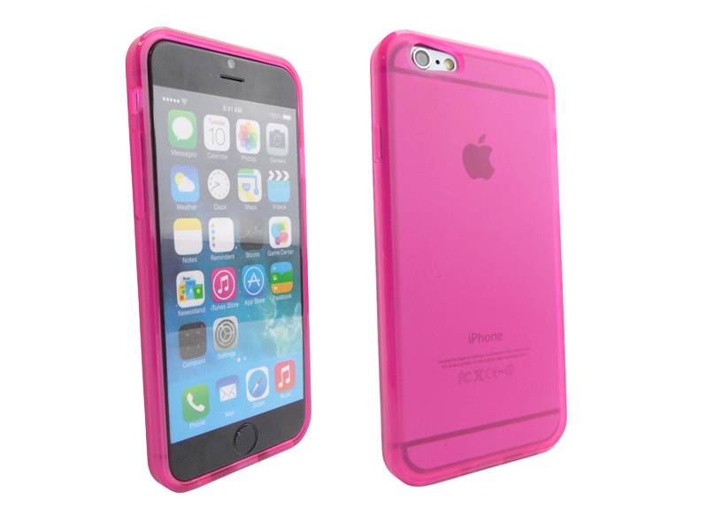 Iparts4U Siliconen Gel Tpu Iphone 6 En 6S Hoesje Roze Mat Transparant iparts4u kopen in de aanbieding