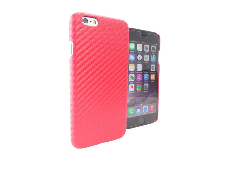 Iparts4U Carbon Hardcase Iphone 6 En 6S Rood iparts4u kopen in de aanbieding