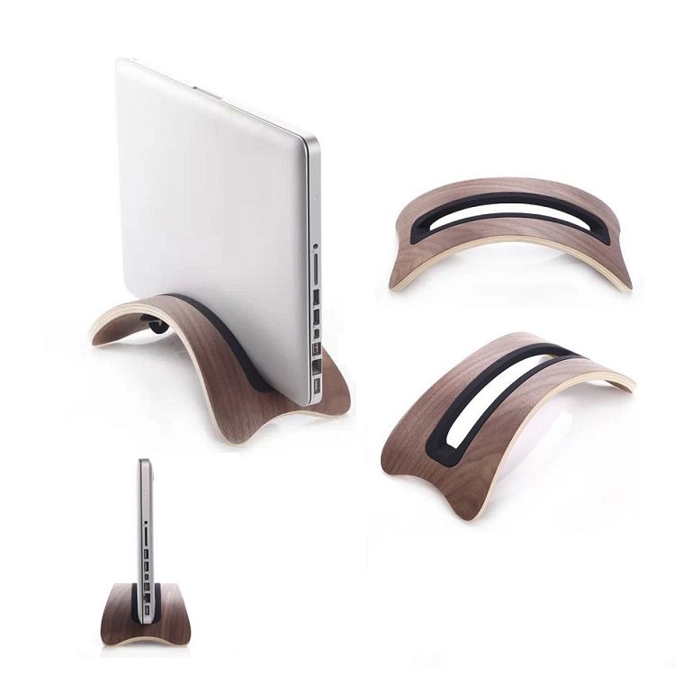 Iparts4U Macbook Airpro Laptop Houder Bamboe Hout Walnoot iparts4u kopen in de aanbieding