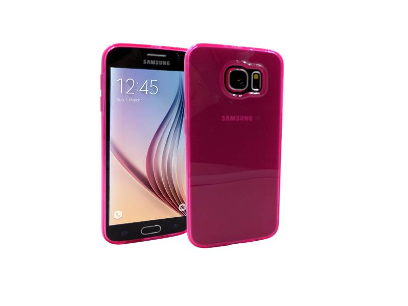 Iparts4U Samsung Galaxy S6 Siliconen Gel Hoesje Roze Mat Transparant iparts4u kopen in de aanbieding