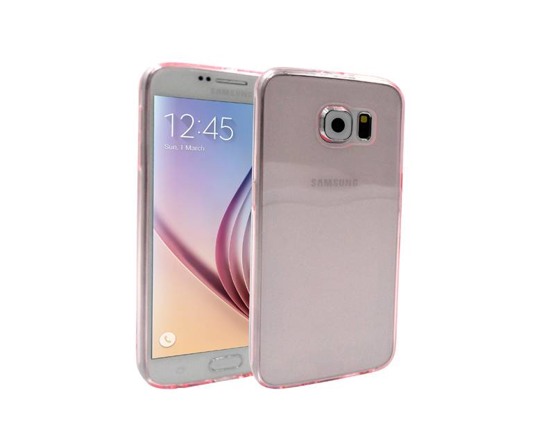 Iparts4U Samsung Galaxy S6 Ultradun Siliconen Hoesje Roze iparts4u kopen in de aanbieding