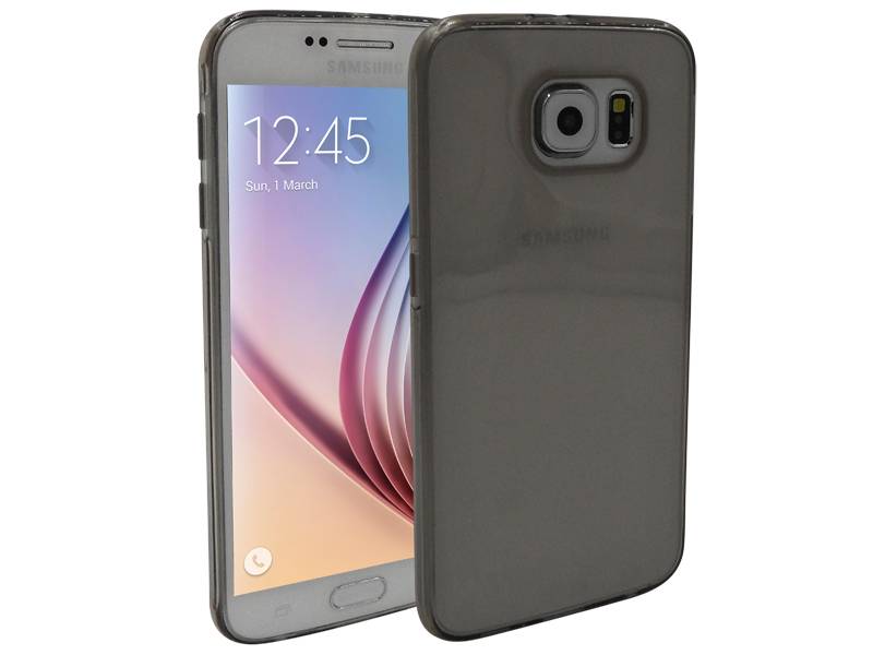 Iparts4U Samsung Galaxy S6 Siliconen Hoesje Zwart Transparant iparts4u kopen in de aanbieding