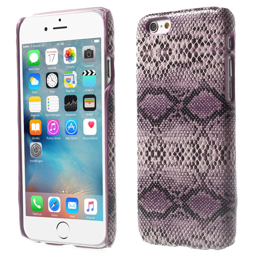 Iparts4U Iphone 6 En 6S Hoesje Hardcover Slangenprint Paars iparts4u kopen in de aanbieding