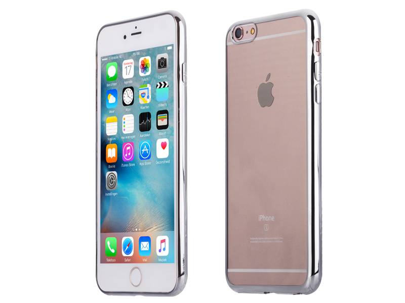 Iparts4U Iphone 6 En 6S Bumper Case Siliconen Ultra Dun Zilver iparts4u kopen in de aanbieding