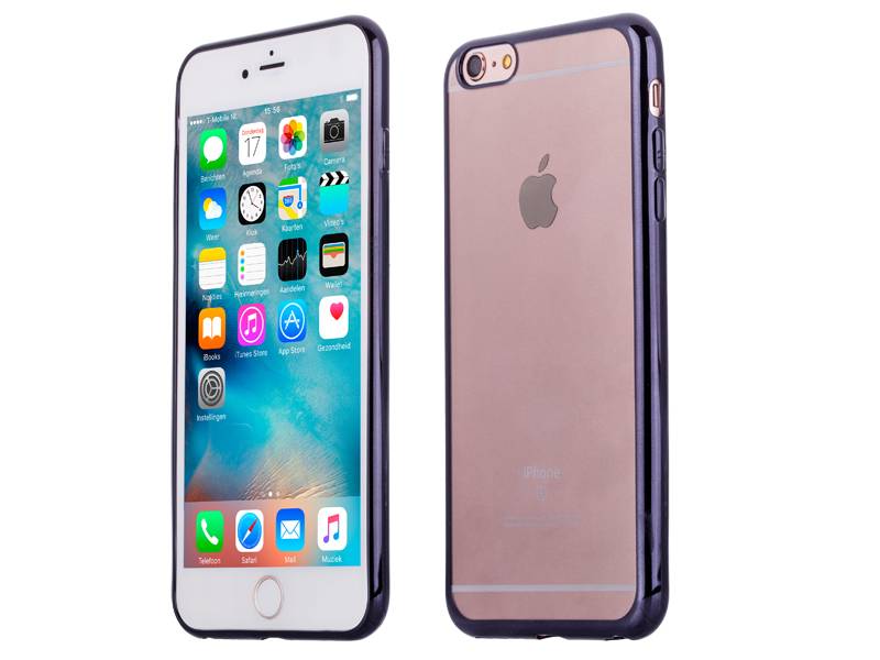 Iparts4U Iphone 6 Plus 6S Bumper Case Siliconen Zwart iparts4u kopen in de aanbieding Iparts4U Iphone 6 Plus 6S Bumper Case Siliconen Zwart iparts4u kopen in de aanbieding