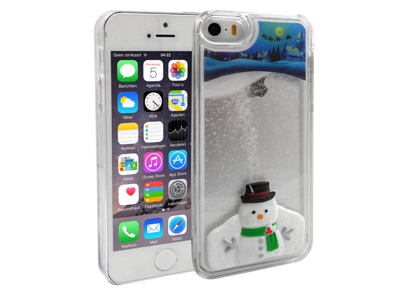 Iparts4U Iphone 5 En 5S Bewegend Hoesje Kerstmis Sneeuwpop iparts4u kopen in de aanbieding Iparts4U Iphone 5 En 5S Bewegend Hoesje Kerstmis Sneeuwpop iparts4u kopen in de aanbieding