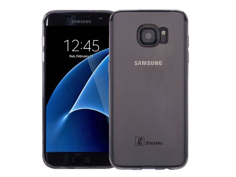Iparts4U Samsung Galaxy S7 Hoesje Siliconen Zwart Transparant iparts4u kopen in de aanbieding