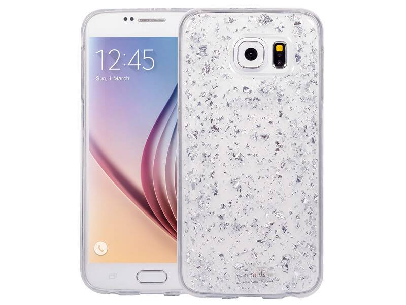 Iparts4U Samsung Galaxy S6 Glitter Hoesje Snippers Zilver iparts4u kopen in de aanbieding