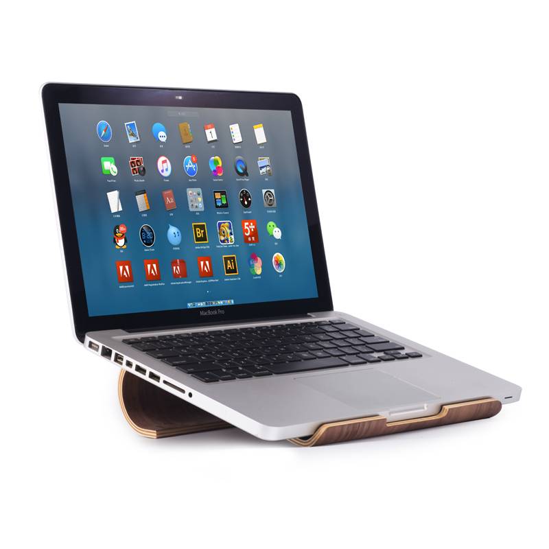 Iparts4U Ipad Macbook Standaard Donker Hout iparts4u kopen in de aanbieding