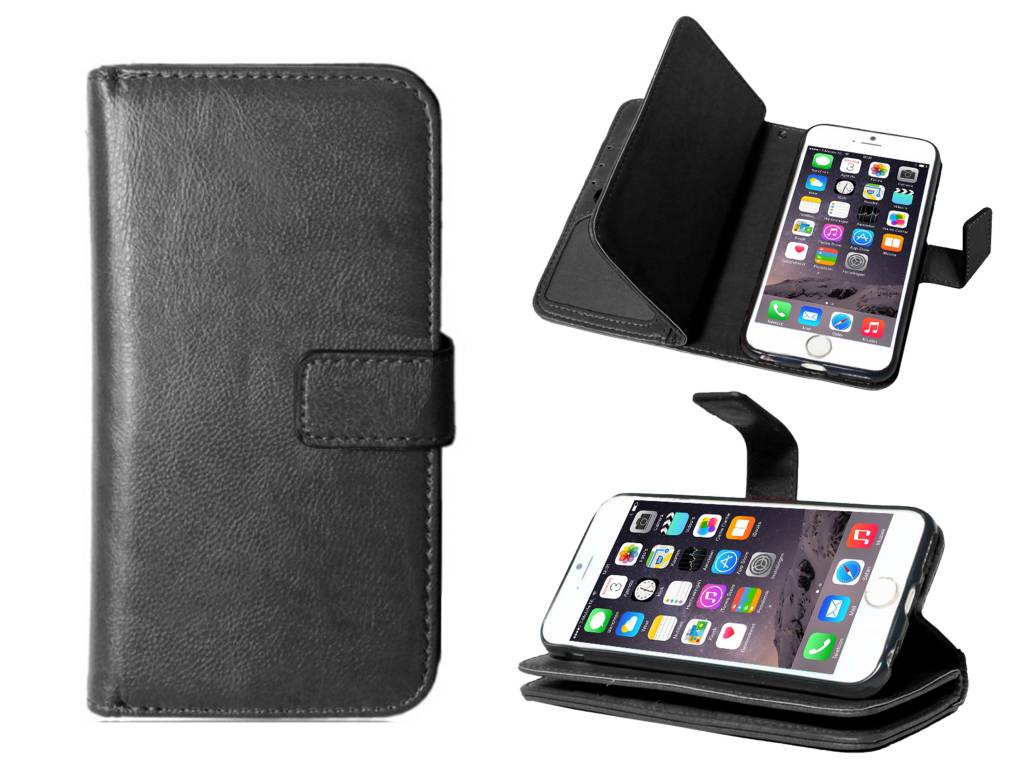 Iparts4U Iphone 66S Bookcase Hoesje Clutch Uitneembaar Zwart iparts4u kopen in de aanbieding Iparts4U Iphone 66S Bookcase Hoesje Clutch Uitneembaar Zwart iparts4u kopen in de aanbieding