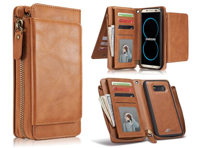 Iparts4U Samsung Galaxy S8 Plus Portemonnee Clutch Bruin iparts4u kopen in de aanbieding