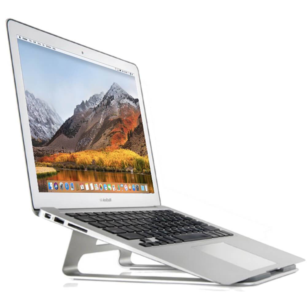 Iparts4U Ergonomische Laptopstandaard Macbook Stand Zilver Aluminium iparts4u kopen in de aanbieding
