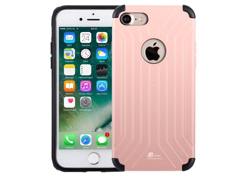 Iparts4U Armor Iphone 87 Hoesje Schokbestendig Hardcase Rose Goud iparts4u kopen in de aanbieding