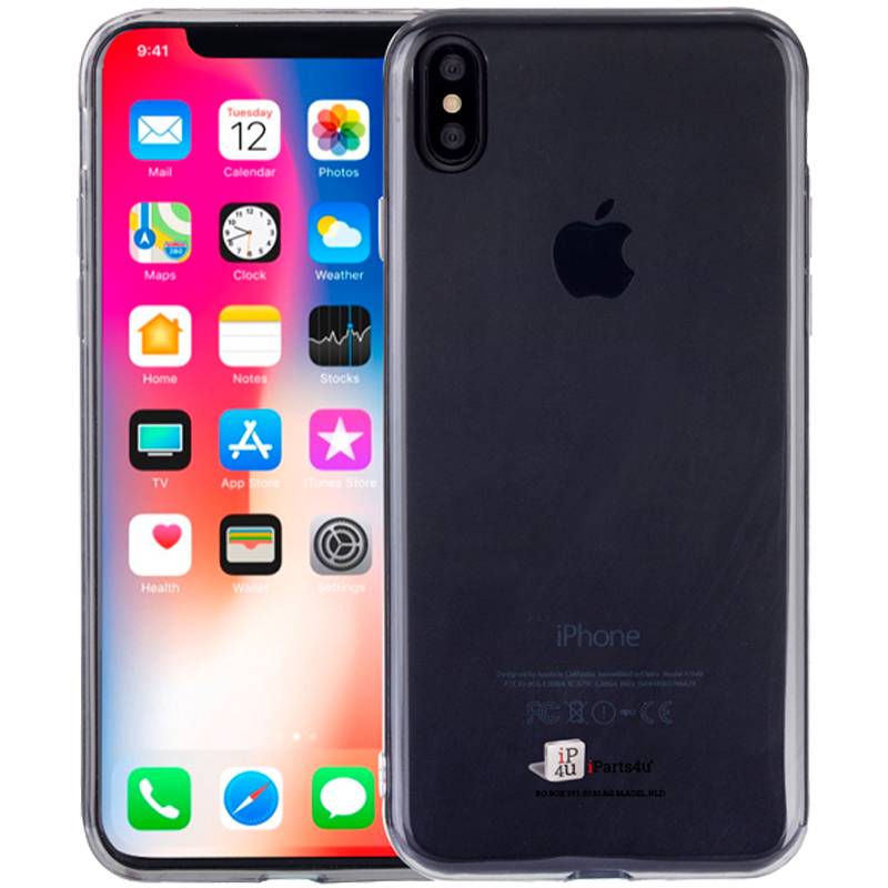 Iparts4U Ultra Dun Iphone X Hoesje Siliconen Zwart Transparant iparts4u kopen in de aanbieding Iparts4U Ultra Dun Iphone X Hoesje Siliconen Zwart Transparant iparts4u kopen in de aanbieding