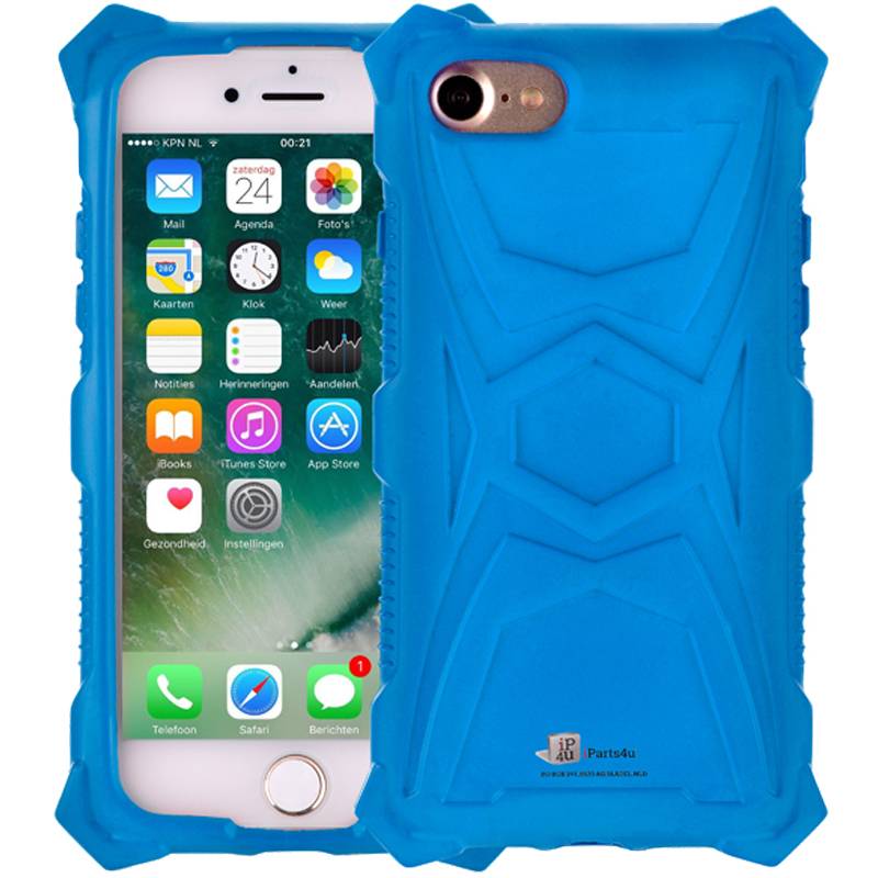 Iparts4U Schokbestendig Iphone 87 Hoesje Blauw Shockproof iparts4u kopen in de aanbieding