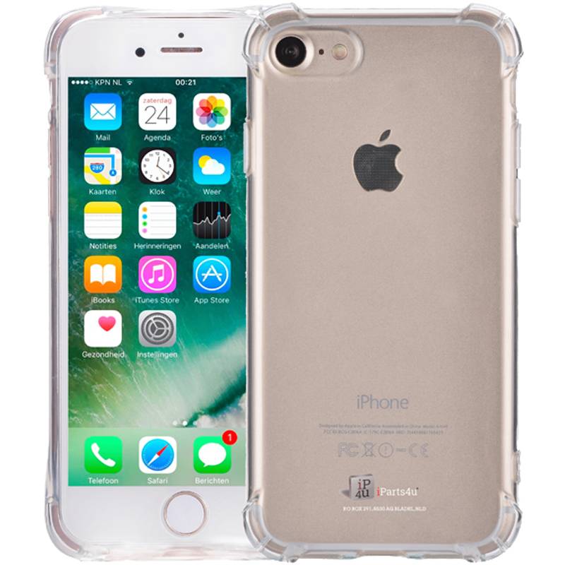Iparts4U Iphone 87 Bumper Case Shockproof Hoesje Siliconen Transparant iparts4u kopen in de aanbieding