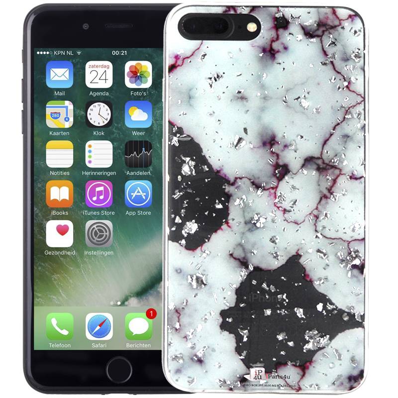 Iparts4U Marmer Iphone 8 Plus En 7 Hoesje Snippers Paars Siliconen iparts4u kopen in de aanbieding Iparts4U Marmer Iphone 8 Plus En 7 Hoesje Snippers Paars Siliconen iparts4u kopen in de aanbieding