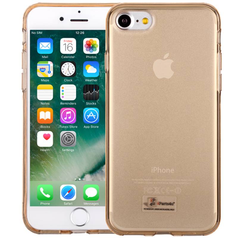 Iparts4U Elegant Iphone 87 Hoesje Siliconen Goud Transparant iparts4u kopen in de aanbieding Iparts4U Elegant Iphone 87 Hoesje Siliconen Goud Transparant iparts4u kopen in de aanbieding