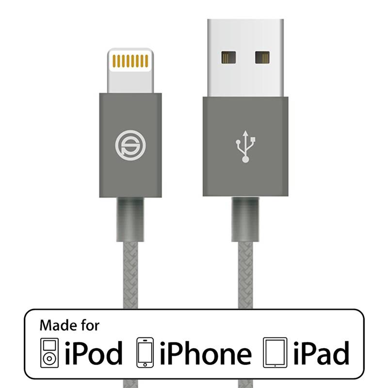 Opso Gevlochten Stevige Lightning Kabel 1 Meter Mfi Grijs opso kopen in de aanbieding Opso Gevlochten Stevige Lightning Kabel 1 Meter Mfi Grijs opso kopen in de aanbieding