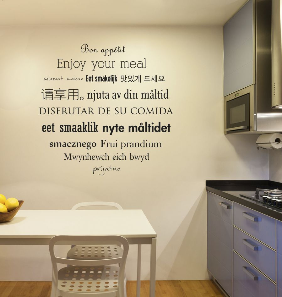 Wall Sticker Kitchen Text 3 Dr Wall Sticker Kitchen Text 3
